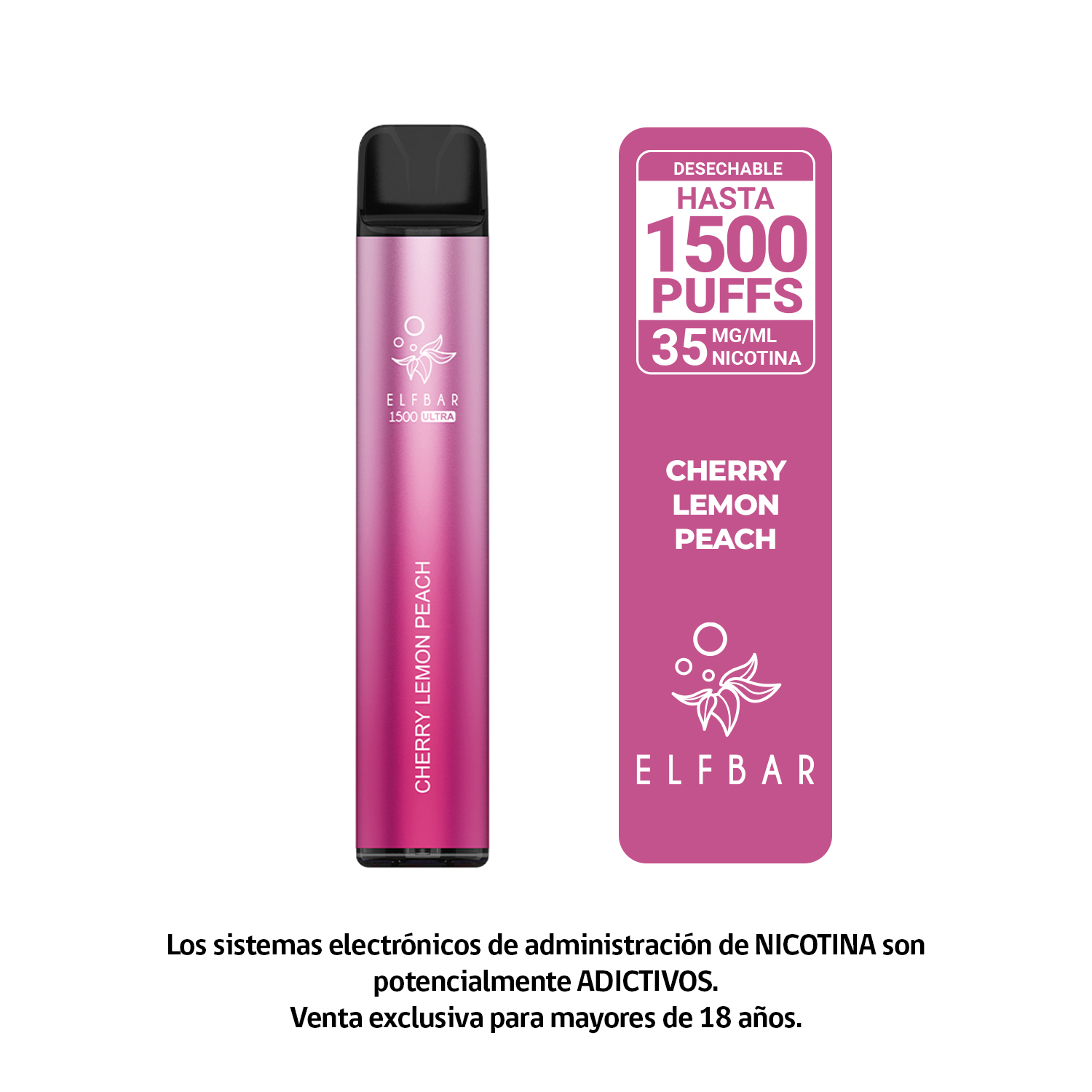 Elfbar Cherry Lemon Peach 1500 Puffs