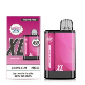 VAPE5000 DINNER LADY 0% NIC GRAPE STAR
